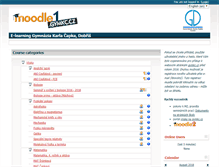 Tablet Screenshot of moodle.gymkc.cz